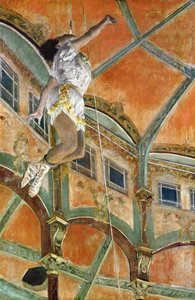 Miss La La at the Cirque Fernando by Edgar Degas